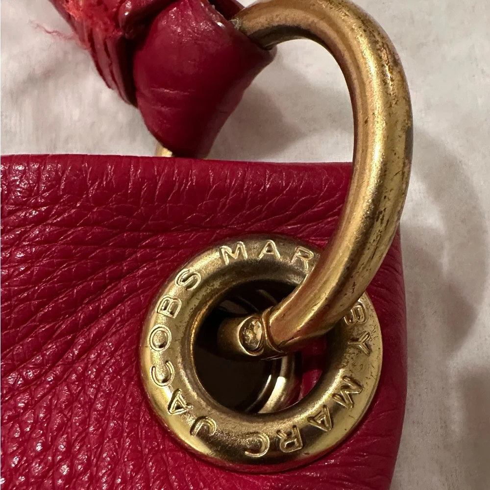 Marc Jacobs Red Leather Hobo Bag - Picture 5 of 8